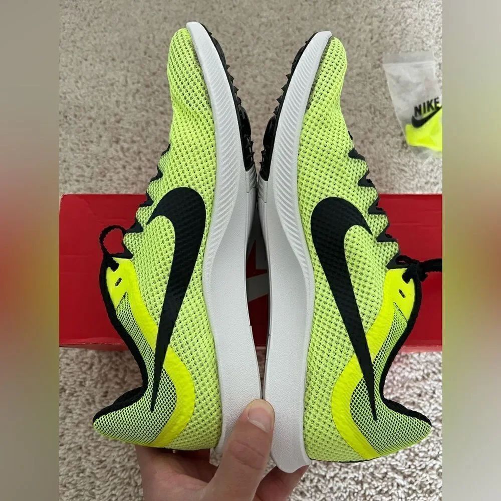 Nike Zoom Rival Distance Red Volt Running Spikes Shoes - Picture 6 of 9